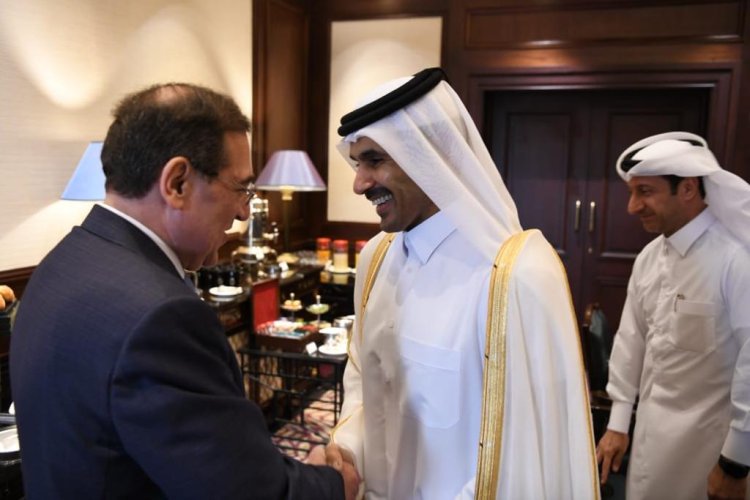 "الملا" و "الكعبي" يبحثان  الاستثمارات المصرية القطرية في مجال البترول والغاز