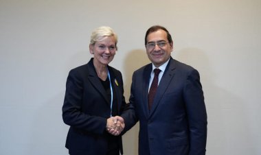 وزير البترول يبحث مع نظيره الأمريكية موقف تنمية وزيادة إنتاج الغاز بمنطقة شرق المتوسط