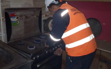 إطلاق أول شعلة غاز طبيعى فى قرية جزيرة الحمودى بمحافظة قنا