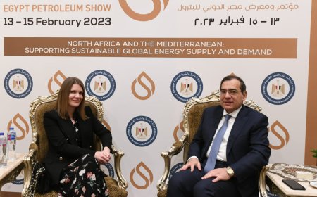 وزير البترول يستعرض خلال لقائة وزيرة الطاقة المجرية  جهود التحول الطاقى فى مصر ومستجدات الاستفادة من الهيدروجين الأخضر