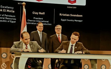 شيفرون توقع مذكرة تفاهم مع مصر بشان ادارة انبعاثات الميثان.