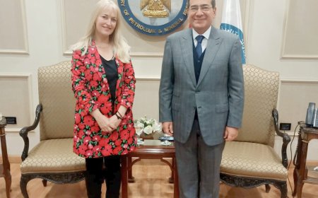 وزير البترول يبحث مع السفيرة الأيرلندية فرص التعاون في الأنشطة البترولية