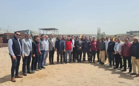 اللجنة النقابية بشركة مودرن جاس تزور مخزن ٤٥