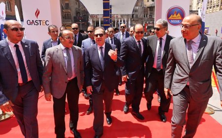 " وزير البترول" يفتتح محطة متكاملة بمنطقة  وسط البلد للتموين بالغاز الطبيعي والبنزين والشحن الكهربائي