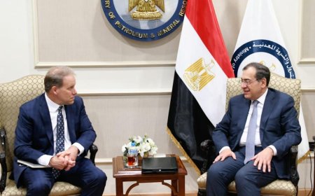 وزير البترول يبحث مع مساعد وزيرة الطاقة الامريكية لإدارة الطاقة الأحفورية والكربون التعاون بين البلدين