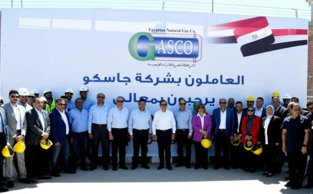 افتتاح مشروع ربط غازات حقل ريفين على مجمع غازات الصحراء الغربية  بالأسكندرية