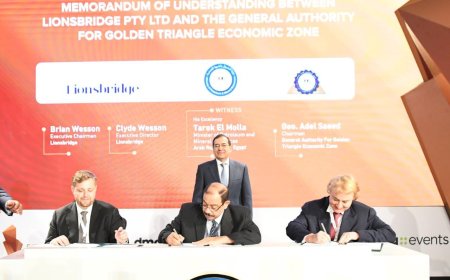 مذكرتى تفاهم بين الهيئة العامة للمنطقة الاقتصادية للمثلث الذهبي وشركة لينسبريدج الاسترالية