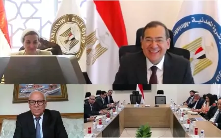 البترول والبيئة يبحثان مع ايني الايطالية دراسة تنفيذ مشروع مجتمعى جديد في محافظة بورسعيد