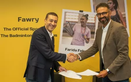 "فوري" توقع عقد رعاية الشقيقتين فريدة ونور فكري بطلتي مصر لكرة الريشة