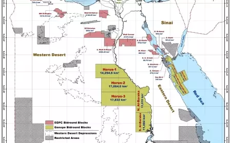 ب" وزير البترول" يعلن طرح مزايدة عالمية جديدة ب 23  منطقة جديدة بالصحراوين الغربية والشرقيةو خليج السويس والبحر الأحمر