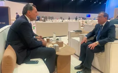 مباحثات ثنائية مع رئيس شركة إنرجين العالمية حول أعمالها بمنطقة البحر المتوسط