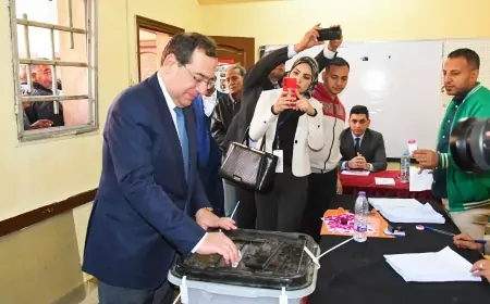 وزير البترول يدلي بصوته في الانتخابات الرئاسية 2024