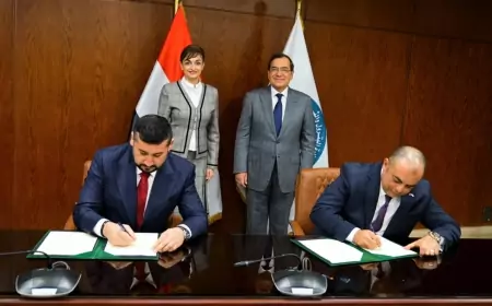 توقيع مذكرة تفاهم بين شركتى تاون جاس وسى أى إس جاز الرومانية فى مجال الغاز الطبيعى