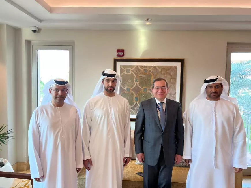 وزير البترول يبحث مع مبادلة الإماراتية التعاون  وفرص الاستثمارية الجديدة في مصر
