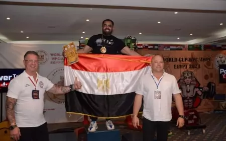 6 ميداليات لأبناء بتروتريد بكأس العالم للقوة البدنية