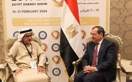 مباحثات  لدعم التعاون  بين قطاع البترول وشركة ادنوك الإماراتية.