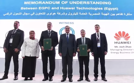 هيئة البترول توقع مذكرة تفاهم مع هواوي لدعم التحول الرقمي