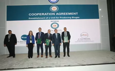 إنبي توقع اتفاقية تعاون بشأن انشاء وحدة لإنتاج الغاز الحيوي