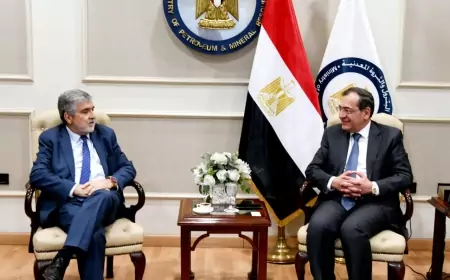وزير البترول المصري يبحث الخطط المستقبلية مع الرئيس التنفيذي لشركة إيناب  بمصر