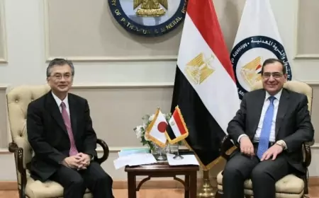 "وزير البترول" يبحث مع السفير الياباني ترتيبات المنتدى الاقتصادى العربى اليابانى