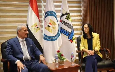 رئيس نقابة البترول يستقبل وفد نقابات النقل والبترول وعمال الموانئ والبحارة والغابات بدولة قبرص لبحث سبل التعاون بين الطرفين