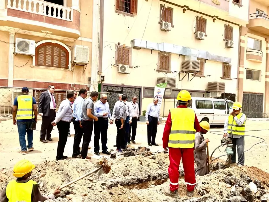 رئيس القابضة لجنوب الوادي يتفقد مشروع توصيل الغاز الطبيعي ب3 محافظات