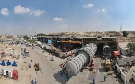 بتروجت تنتهي  من تصنيع برج التقطير الفراغي العملاق  ومفاعل إنتاج الكيروسين  لمشروع مجمع التفحيم وإنتاج السولار الجديد بالسويس