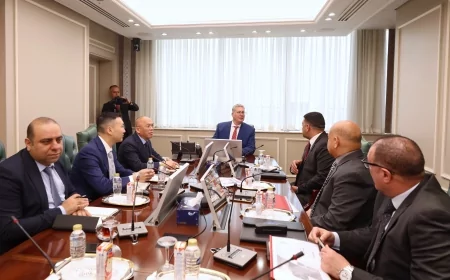 وزير البترول والثروة المعدنية يبحث مع شيماى الصينية القابضة فرص الاستثمار الممكنة في قطاع التعدين المصري،