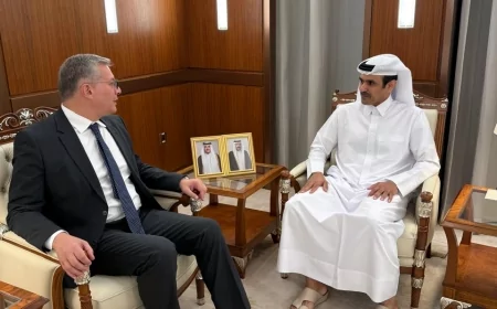 تعزيز التعاون بين مصر وقطر  في مجالات صناعة البترول والغاز والاستفادة من البنية الأساسية فى البلدين.