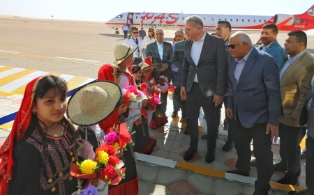 خلال زيارةته المنجم.. وزير البترول والثروة المعدنية : مشروع انتاج حامض الفوسفوريك يمثل نقلة نوعية وقيمة مضافة حقيقة لاستغلال خام الفوسفات .