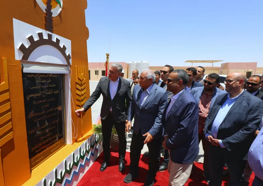 افتتاح محطة الغاز الرئيسية التابعة لشركة طاقة غاز - المغذية لمدينة الخارجة بالوادي الجديد