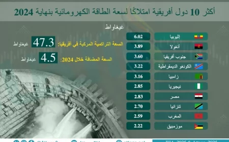 إثيوبيا تزيح الكبار ومصر تتراجع.. كيف تغيرت خريطة الطاقة الكهرومائية في إفريقيا؟