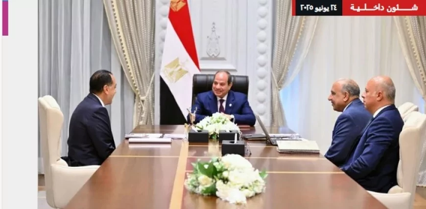 "الرئيس السيسي يتابع خطط تطوير قطاع الكهرباء والطاقة المتجددة وتوطين الصناعات المرتبطة"