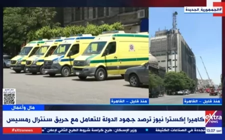 مراسل إكسترا نيوز: استمرار أعمال التبريد في سنترال رمسيس و4 وفيات و27 مصابًا  حتى الآن