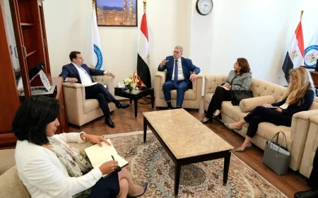 وزير البترول مع وفد شل العالمية تطورات استثماراتها في  مشروعات الغاز الطبيعي بغرب الدلتا