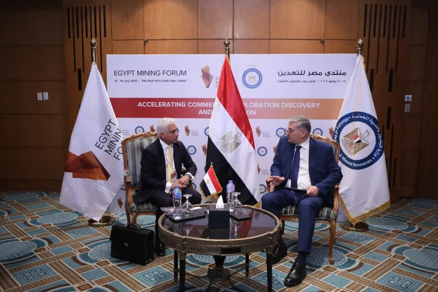 وزير البترول يلتقي رئيس قطاع المعادن والتعدين لمنطقة أوروبا والشرق الأوسط وأفريقيا للاستثمار بإحدى أبرز بنوك الاستثمار المستقلة