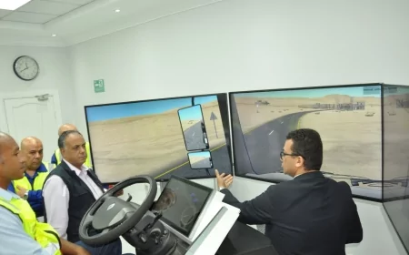رئيس هيئة البترول يتفقد مركز تدريب القيادة الامنة بشركة السهام البترولية