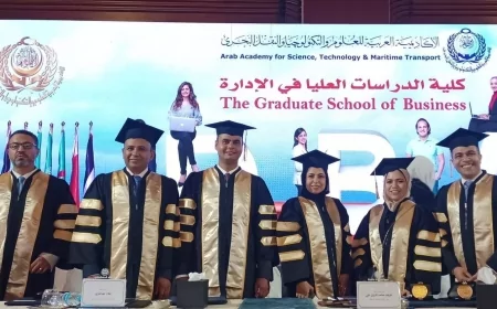 المهندس أحمد علي حسين وفا يحصل على ماجستير إدارة الأعمال بتقدير "امتياز" من الأكاديمية العربية