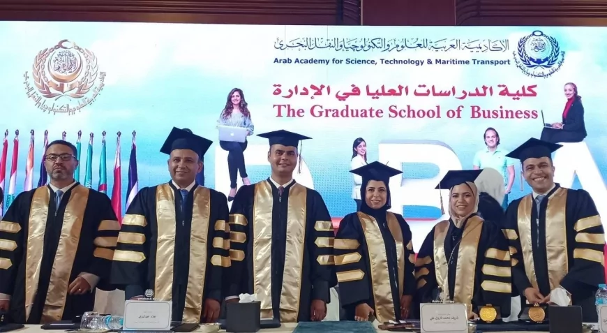 المهندس أحمد علي حسين وفا يحصل على ماجستير إدارة الأعمال بتقدير "امتياز" من الأكاديمية العربية