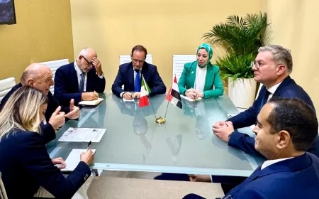 وزير البترول يبحث مع وزير البيئة وأمن الطاقة الإيطالي  تعزيز التعاون في  مجالات الطاقة والتعدين والاستدامة البيئية