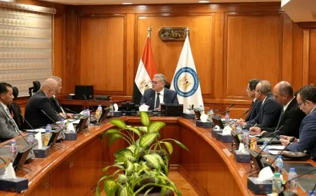 وزير البترول والثروة المعدنية يبحث مع تاج أويل الكندية الإنتاج من المصادر غير التقليدية بالصحراء الغربية