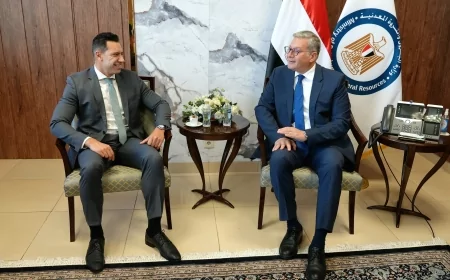وزير البترول يبحث مع هاربور إنرجي البريطانية فرص الاستثمار وخطط انتاج الغاز بدسوق وغرب دلتا النيل