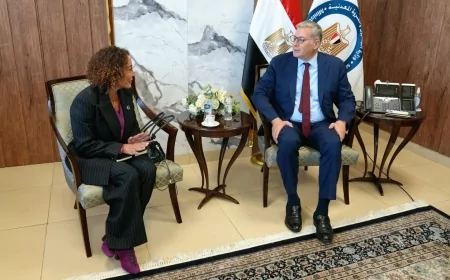وزير البترول والثروة المعدنية يبحث مع فالكو الأمريكية خطط التوسع واستخدام الطاقة المتجددة في حقولها بمصر