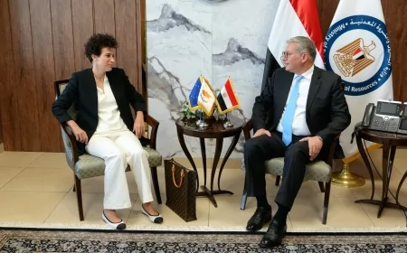 خلال لقاء وزير البترول والثروة المعدنية والسفيرة القبرصية .. قبرص تبدي رغبتها بالتعاون مع مصر في قطاع التعدين