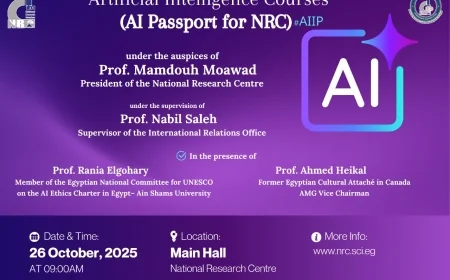 إنطلاق البرنامج التدريبي الدولي للذكاء الاصطناعي بين المركز القومي للبحوث ومجموعة AMG