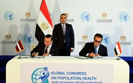 رئيس الوزراء يشهد مراسم توقيع مذكرة تفاهم للتعاون في مختلف مجالات الرعاية الصحية بين مصر ولاتفيا