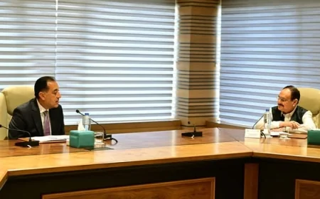 مدبولي يبحث "الشراكة الاستراتيجية" مع وزير الصحة والكيماويات الهندي في القاهرة