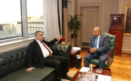 وزير الكهرباء والطاقة المتجددة يبحث مع نظيره الجزائري  سبل دعم الشراكة والتعاون فى مختلف مجالات الكهرباء والتحول الطاقي 