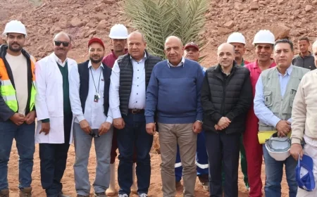 فى زيارة ميدانية ..  وزير الكهرباء والطاقة المتجددة يتفقد سير العمل بالمركز الحقلى التابع لهيئة المواد النووية بمنطقة أبو زنيمة محافظة جنوب سيناء