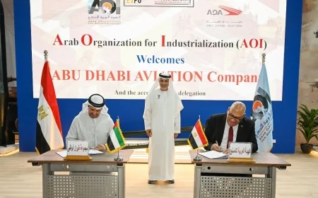العربية للتصنيع توقّع 7 اتفاقيات مع مجموعة أبوظبي للطيران لتوطين تكنولوجيا الصناعات الجوية